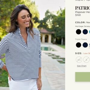 Frank & Eileen Popover Henley Patrick NWOT